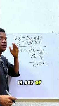 Simultaneous equation trick. #Mathstrick #simultaneousequations #mathstutorial