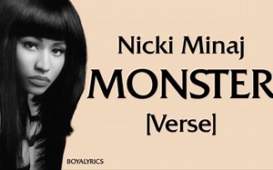 女性Rapper史上最强作品NickiMinaj麻辣鸡monster歌词