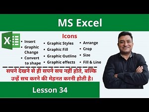 Inserting and Formatting Icons in ms excel.
