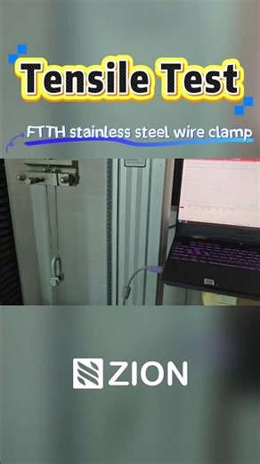 FTTH Stainless Steel Wire Clamp Pull Test | Heavy Duty Strength Test Video#StainlessSteelWireClamp