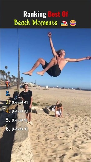 Ranking Unexpected Beach Moments You Won't Believe 😱 #beach #wow #shorts