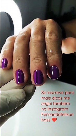secagem de esmalte comum em Cabine LED UV ❤️😍 segue para mais vídeos assim #unhas #agenda #manicure