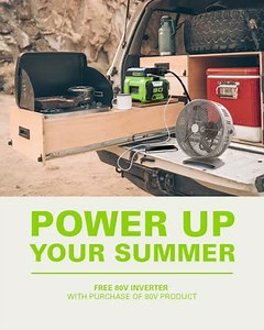 Buy any Greenworks 80V product, get a 80V 300W Power Inverter—a $130 value—for FREE.🔋 Shop now.👇 https://bit.ly/3OVktCX Automatically added to cart & applied at checkout. While supplies last. Exclusions may apply. Only valid on greenworkstools.com. Ends 7/13. #Greenworks #GreenworksTools | Greenworks