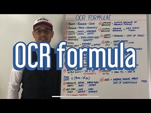 OCR formula to learn - GCSE Business