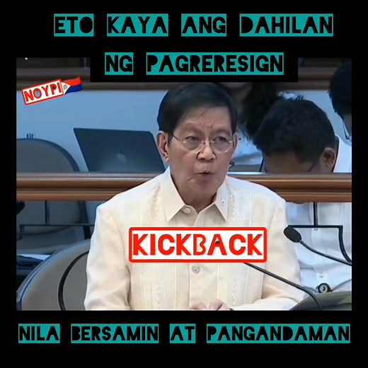 Kickback scandal eto ba ang dahilan ng pagbibitiw ni sec berzamin at pangandaman 8 billion daw sa malakanyang at 1 billion Kay sec bonuan ang nag delivered daw ay c usec Bernardo yan ang pagbubunyag ni senator lacson sa kanyang preveledge speech sa senado #SOLIDMARCOS #PBBM #MarcosLoyalist #pbbmsupporter #followersreels | noypi