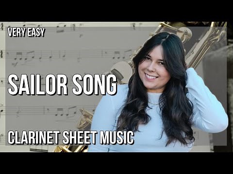 SUPER EASY Clarinet Sheet Music: How to play Sailor Song by Gigi Perez