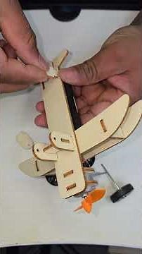 Build an Electric DIY Airplane!DIY Motorized Plane STEM Physics Project#stem #diy #science #shorts