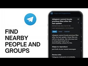 How to Find Nearby People and Groups on Telegram