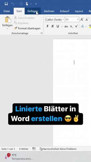 Linierte Blätter in Word erstellen 😎✌️#word #microsft #microsoftword #fyp #foryou