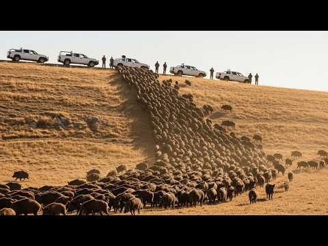 Biggest Wild Boar Hunt Ever Caught on Camera | Epic Showdown with a Massive Herd