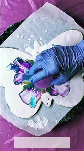 Is it a Butterfly? COOL Painting Technique is INSANE #satisfying #art