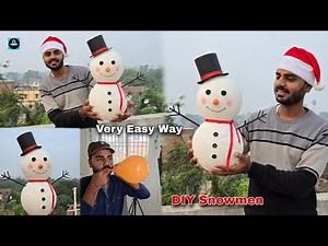 🌲⛄️ Snowman | Christmas craft ideas / Christmas decorations / paper snowman #christmas #snowman