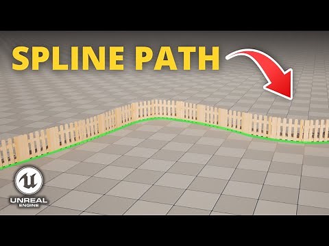 How to Make a Simple Spline Path Using PCG in Unreal Engine 5 (Fence Path)