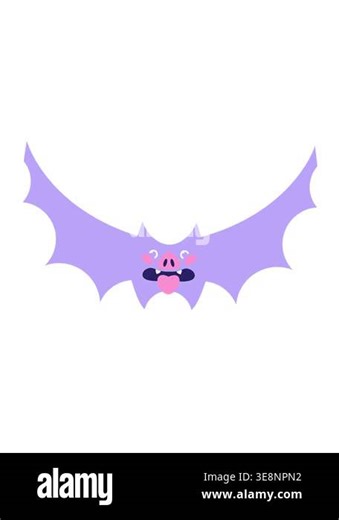 vibrating motion animation of cute halloween bat Stock Video Footage - Alamy