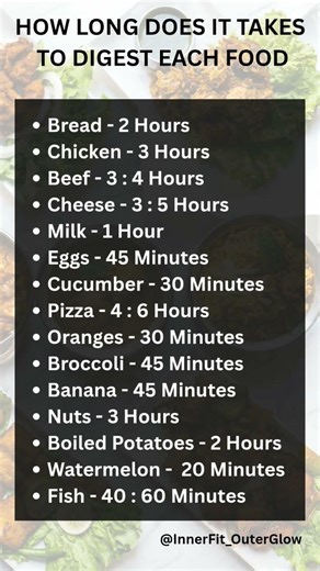 How Long Does It Take to Digest Food? | Food Digestion Time Explained #healthylifestyle #healthydiet