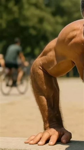 Big muscle daddy strength training! #muscle #bodybuilder #strongman #strength #training #workout #fitness #bodybuilding #pushup #pushups #fitnessmotivation #strong | Aleksis Rodrigez