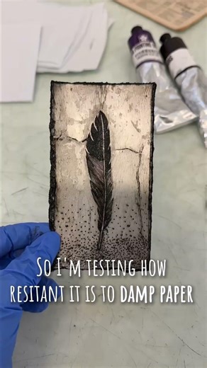 This was a bit of a materials test. Looking for shellac alternatives #printmaking #tetrapakprint