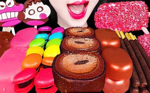 Jane ASMR 巧克力 冰淇淋 咀嚼音