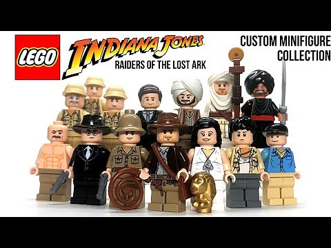 LEGO Indiana Jones RAIDERS OF THE LOST ARK Custom Minifigure Showcase