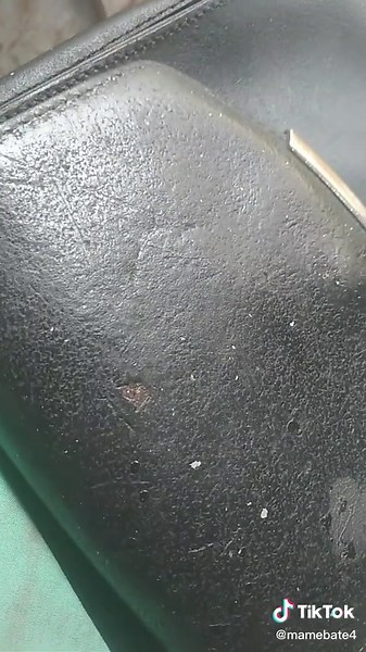 Exploring Leather Texture: Close-Up of Worn Black Leather