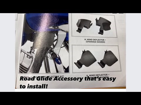 Easy Install of Road Glide Wind Deflector Kit.