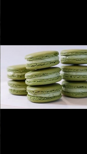 お店レベル⁉︎の抹茶マカロン🎐作り方は関連動画から見れるよ✮⋆˙