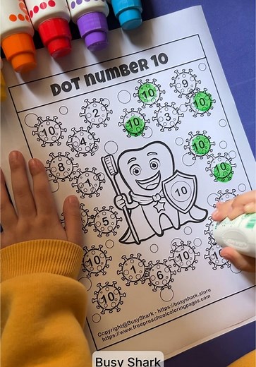 Engaging Spot & Dot Numbers Activity for Preschoolers