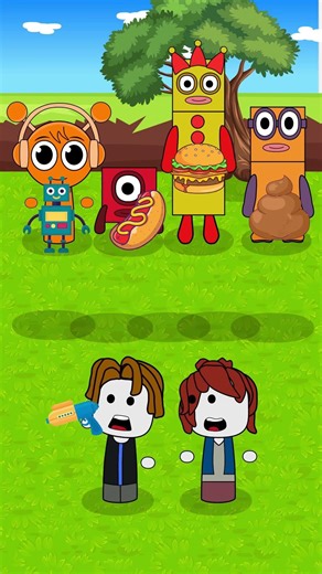 help numberblock choose food by roblox #animation #roblox #numberblocks