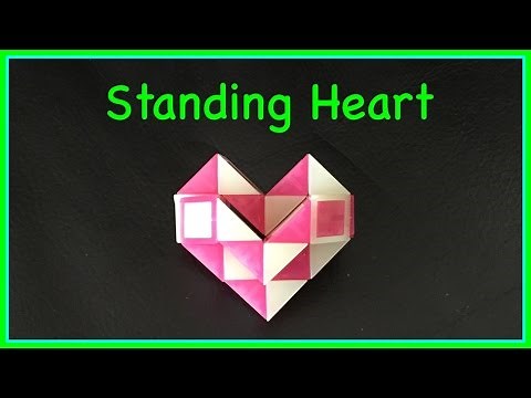 Smiggle Snake Puzzle or Rubik's Twist Tutorial: How to Make a Standing Heart Shape Step by Step