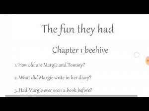 The fun they had chapter 1 QUESTION ANSWERS full explanation class 9th