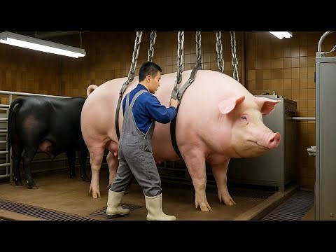 How Chinese Farmers Process 100 Pigs A Day – Documentary Farming