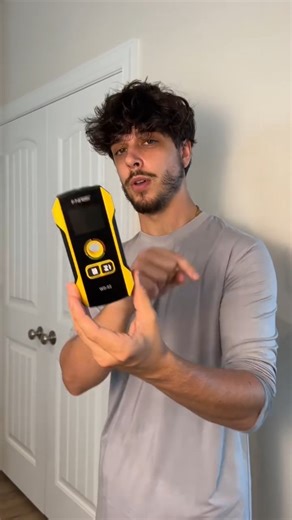 6.6K views · 190 reactions | Avoid costly mistakes and dangerous surprises with this rechargeable wall scanner. Quickly detect metal, wood, AC live wires, and copper pipes—then mark the exact drill spot with the built-in positioning hole. | Smoothingout.D | Facebook