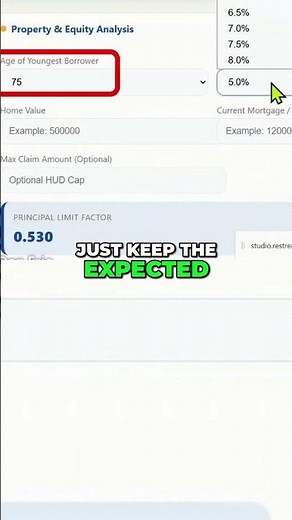 Unlock Your Home Equity: Reverse Mortgage Calculator Explained! #shorts