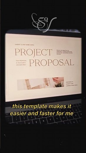 A peek into my Project Proposal Template for Designers #squarespacewebsite #shopifyexperts