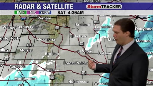 Light snow moves out this morning, and temperatures will be tumbling today