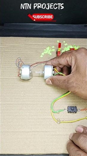 Power Generator with DC Motor 🔥🔌⚡#experiment #hacks#ideas#new#diy #amazing#simple #schoolproject
