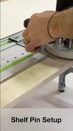 Drilling Shelf Pin Holes with Dash-Board #howto #woodworking #tools #festool #maker
