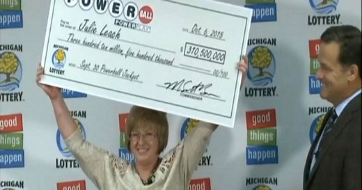 After Julie Leach of Michigan won a $310 million Powerball jackpot she said the first thing on her agenda was to quit her "nasty, dirty" job