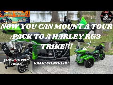 Harley Davidson Road Glide 3 Trike Tour Pack Mount