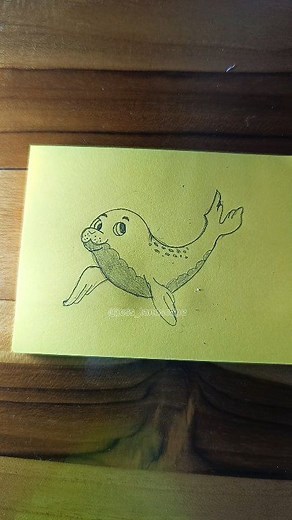 Te muestro como puedes dibujar una Foca Facil paso a paso 🦭✨ #dibujo #tutorialdedibujo #aprenderadibujar #comodibujar #drawingtutorial #dibujosalapiz #focas #animales | Jess LandScape