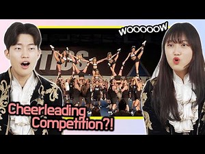 Korean Cheerleaders Watch Cheerleading Competition For The First Time!!