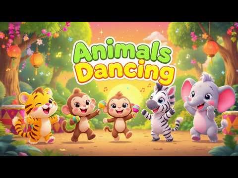 Happy Animals Dance Show | 3D Cute Cartoon | Funny Dancing Animals