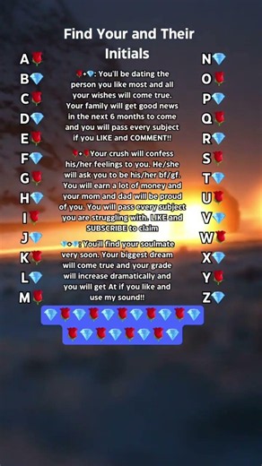 Find Your and Their Initials. #initials #shorts #tiktok #soulmate #birthday