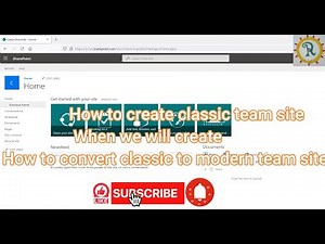 How to create classic Team site