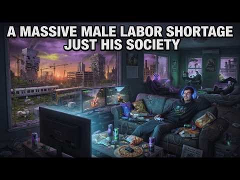 Men Are Just Relaxing At Home And Playing Video Games As Society Collapses