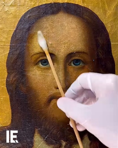 1.2M views · 10K reactions |  restorer_ivan / IG shows the delicate process of restoring ancient paintings. | Interesting Engineering | Facebook