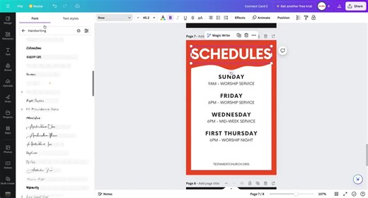 Church Tithes Offering Card: Editable Canva Template (5x7 inches)
