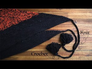 Extending a shawl to tie in the back (crochet and knit options!)