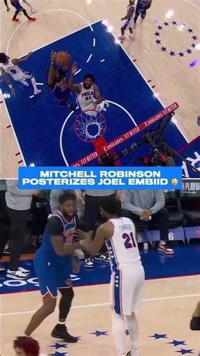 MITCHELL ROBINSON OVER EMBIID 🤯 #dunk #NBA