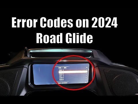How to read codes on 2024 Road/Street Glide. #2024roadglide #harleydavidson #roadglide
